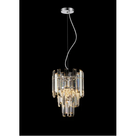 DM50-ф250*H340 CHROME (1) Подвесной светильник (NW)  DM50-ф250*H340 CHROME (1) Подвесной светильник (NW)