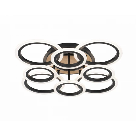 3308/4+4 BLACK+WOOD (1) Люстра RL 