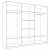 Шкаф-купе Кааппи 11 2400x600