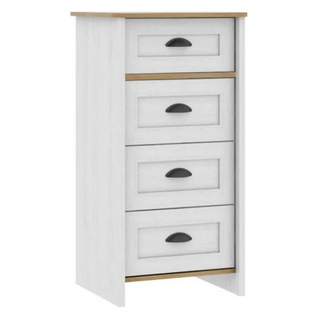 Комод 4 ящика Тифани белая сосна
