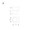 Настенный светодиодный светильник Arlight SP-Spicy-Wall-Mini-S60x39-3W Day4000 035541