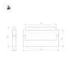 Трековый светодиодный светильник Arlight Mag-Orient-Laser-Fold-S230-12W Warm3000 035866 Трековый светодиодный светильник Arlight Mag-Orient-Laser-Fold-S230-12W Warm3000 035866