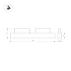 Трековый светодиодный светильник Arlight Mag-Orient-Laser-L465-16W Warm3000 035850 Трековый светодиодный светильник Arlight Mag-Orient-Laser-L465-16W Warm3000 035850