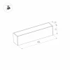 Трековый светодиодный светильник для магнитного шинопровода Arlight Mag-Flat-25-L400-12W Day4000 032828