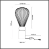 Настольная лампа Odeon Light Exclusive Elica 5402/1T Настольная лампа Odeon Light Exclusive Elica 5402/1T