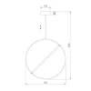 Подвесной светодиодный светильник Eurosvet Element 90282/1 бронза