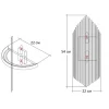 Настенный светильник Garda Decor 62GDW-901-550CH