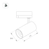 Трековый светодиодный светильник Arlight LGD-SPOT-2TR-R45-7W Warm3000 (BR, 24 deg, 230V) 042544 Трековый светодиодный светильник Arlight LGD-SPOT-2TR-R45-7W Warm3000 (BR, 24 deg, 230V) 042544