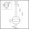 Подвесной светильник Odeon Light Hightech Orbit 7028/2L Подвесной светильник Odeon Light Hightech Orbit 7028/2L