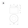 Трековый светодиодный светильник Arlight Mag-Microcosm-Point-R60-5W Warm3000 043256 Трековый светодиодный светильник Arlight Mag-Microcosm-Point-R60-5W Warm3000 043256
