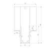 Коннектор L-образный внутренний Elektrostandard Slim Magnetic 85213/00 a067507