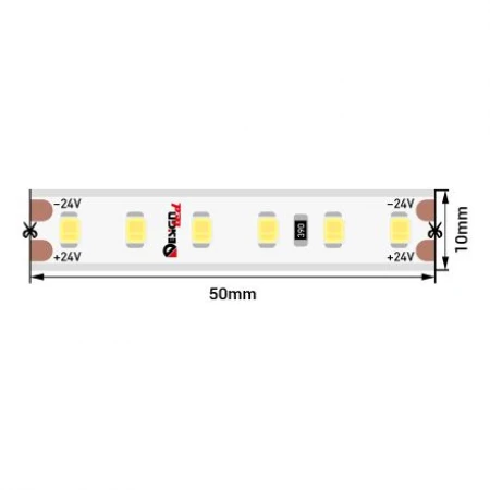 Светодиодная влагозащищенная лента DesignLed 14,4W/m 120120Led/m 2835SMD дневной белый 5M DSG2120-24-NW-65 007783