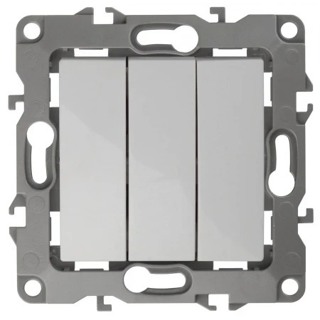 Выключатель трехклавишный ЭРА 12 10AX 250V 12-1107-01 Б0014669