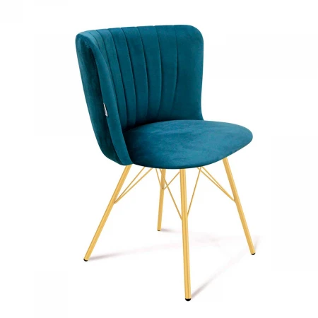 Кухонный стул Sheffilton SHT-ST36-1/S37 тихий океан/золото 7894784501