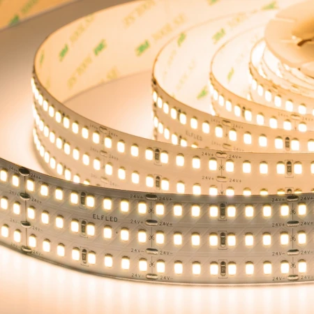 Лента светодиодная ELFLED LX170, 528/м (2835), 24В, 48Вт/м, 3м, 3ряда, белый теплый 2800-3300К ELFLED-24528-LX170/3-ww Лента светодиодная ELFLED LX170, 528/м (2835), 24В, 48Вт/м, 3м, 3ряда, белый теплый 2800-3300К ELFLED-24528-LX170/3-ww