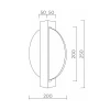 Настенный cветильник LED4U L7366-2 BS