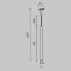 Трековый подвесной светильник Maytoni Technical Skim TR191-1-3W4K-M-BW