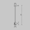 Крепление потолочное Maytoni Technical Accessories for tracks Flarity TRA158C-IPCL1-B