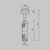 Крепление потолочное Maytoni Technical Accessories for tracks Flarity TRA156C-D1-B