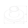 Крепление напольно-потолочное Elektrostandard Mini Magnetic 85203/00 a067291