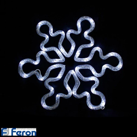 Светодиодная фигура "белая снежинка", lt053
