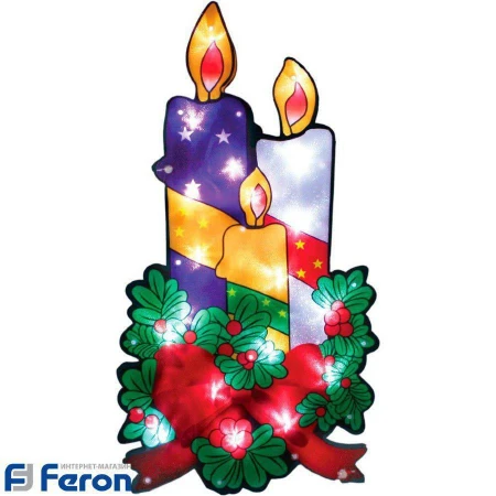 Световая фигура "свечи на ветке", lt031