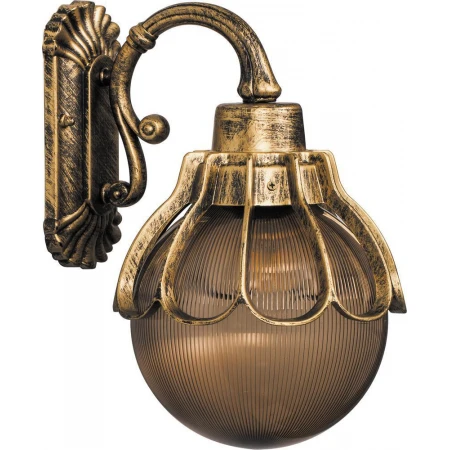 Светильник садово-парковый Feron PL5052 шар на стену вниз 100W E27 230V, черное золото