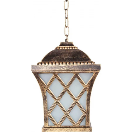 Светильник садово-парковый Feron PL4064 четырехгранный на цепочке 100W E27 230V, черное золото