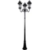 Светильник садово-парковый Feron PL4009 столб круглый 3*60W 230V E27, черный