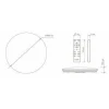 Управляемый светодиодный светильник SATURN 100W R-800-SHINY-220-IP44 без канта Maysun