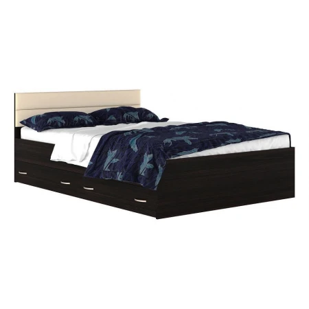 Кровать полутораспальная Виктория-МБ с матрасом 2000x1400