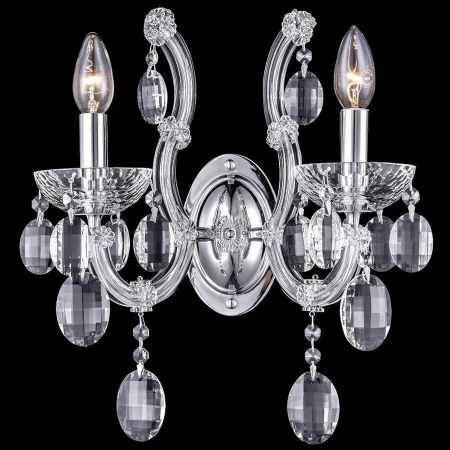 Хрустальное бра Crystal Lux HOLLYWOOD AP2 CHROME HOLLYWOOD