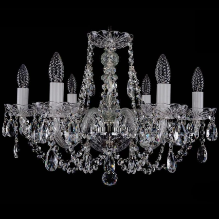 Хрустальная люстра Bohemia Ivele Crystal 1406/6/195/Ni