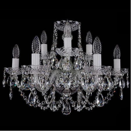 Хрустальная люстра Bohemia Ivele Crystal 1406/6+3/195/Ni