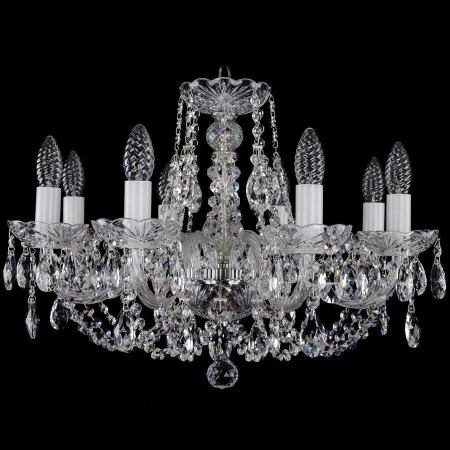 Хрустальная люстра Bohemia Ivele Crystal 1406/8/195/Ni