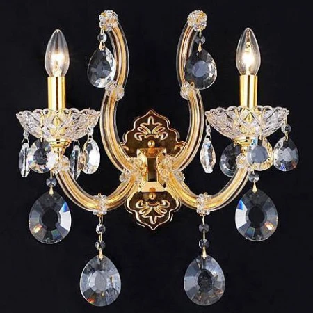 Хрустальное бра Natali Kovaltseva 10651/2W GOLD, CLEAR Milano