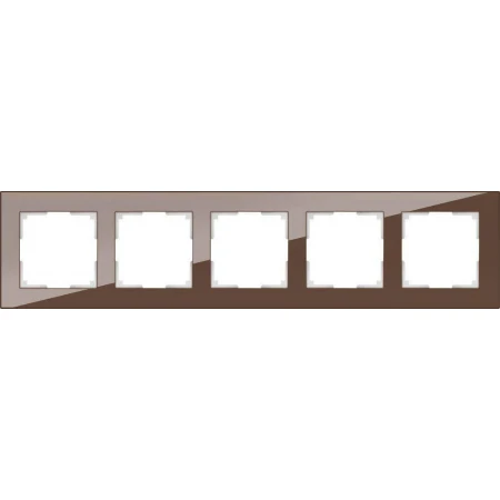 Рамка Werkel Favorit на 5 постов мокко WL01-Frame-05 4690389063787